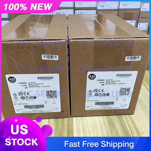 New Sealed 22F-D8P7N103 PowerFlex 4M 3.7KW 5HP AC Drive Allen-Bradley