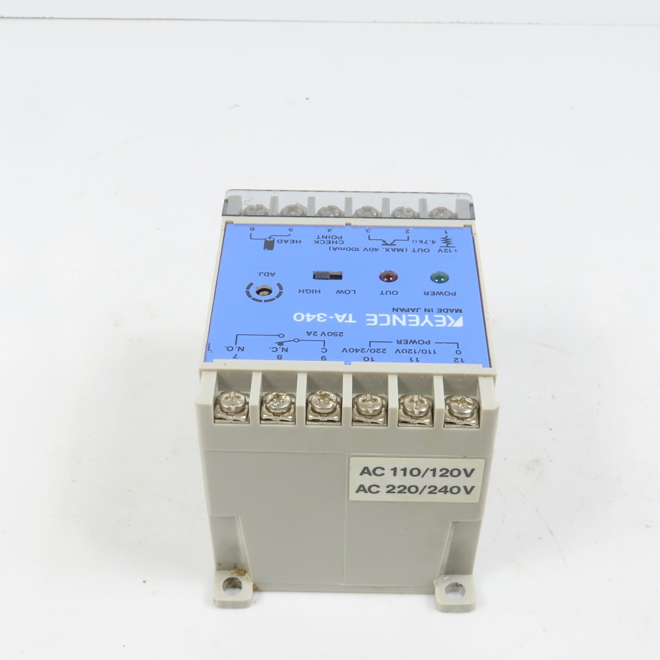 Keyence TA-340 40V 100mA Amplifier Unit 110/120 220/240V Input