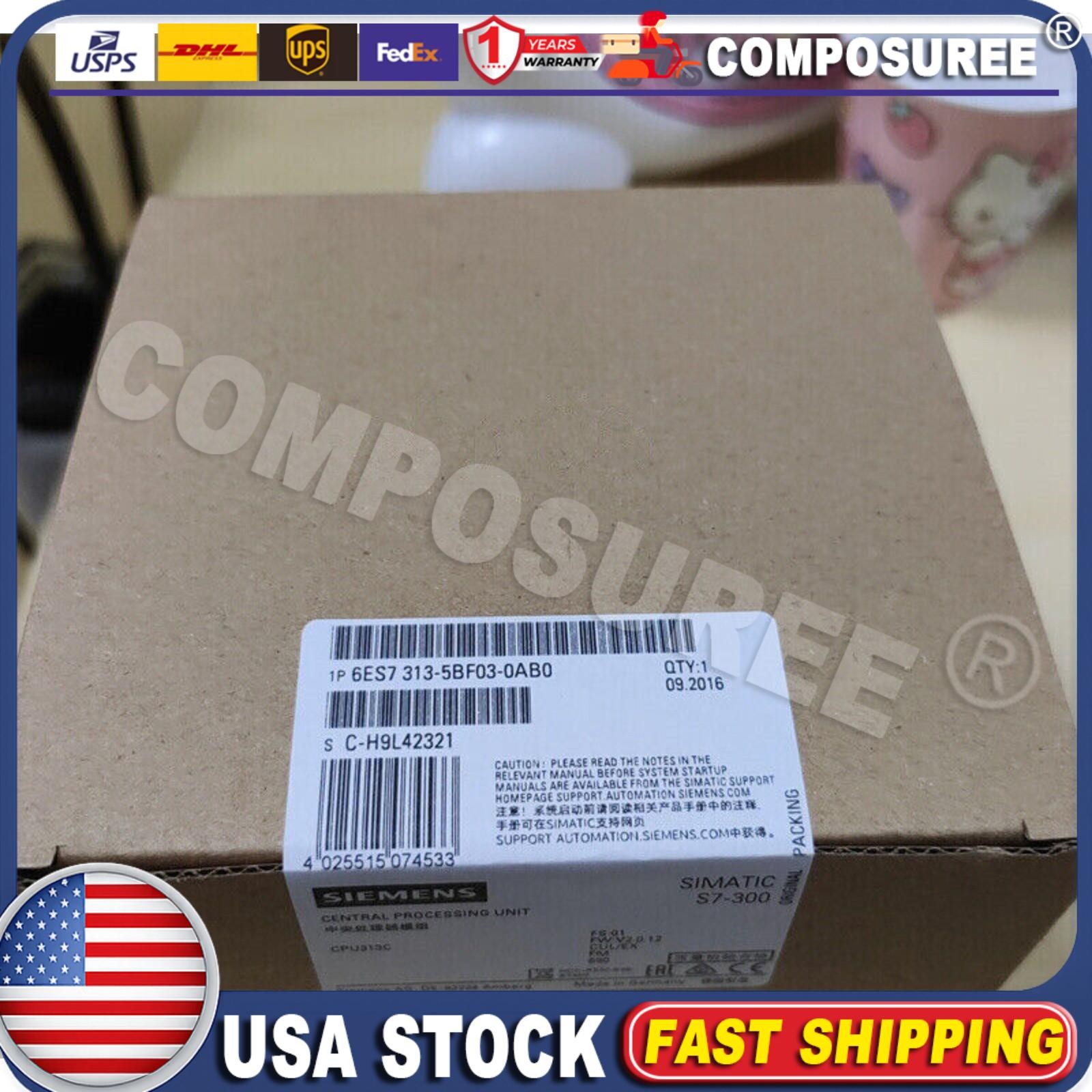 1PC Brand New Siemens 6ES7313-5BF03-0AB0 6ES7 313-5BF03-0AB0 w/ 1 YEAR WARRANTY