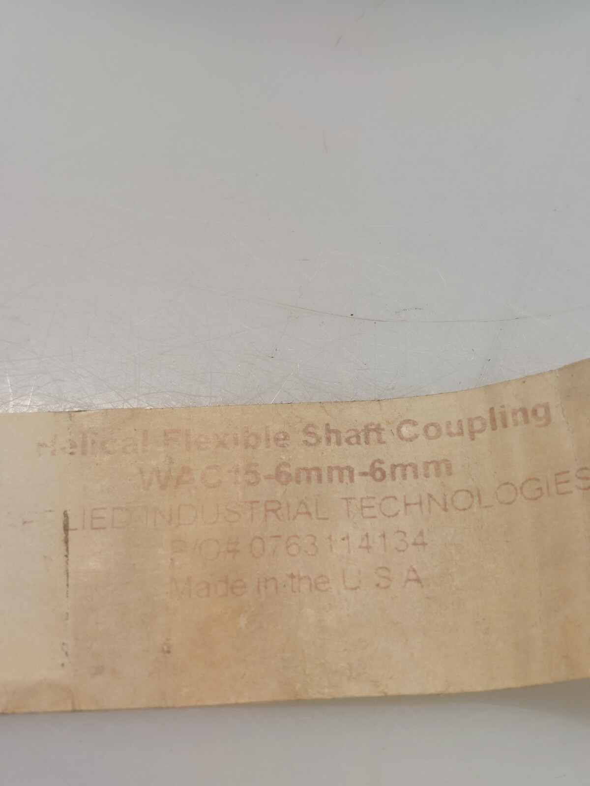 HELICAL WAC15-6MM-6MM FLEXIBLE SHAFT COUPLING * NEW IN A BAG * FREE SHIPPING