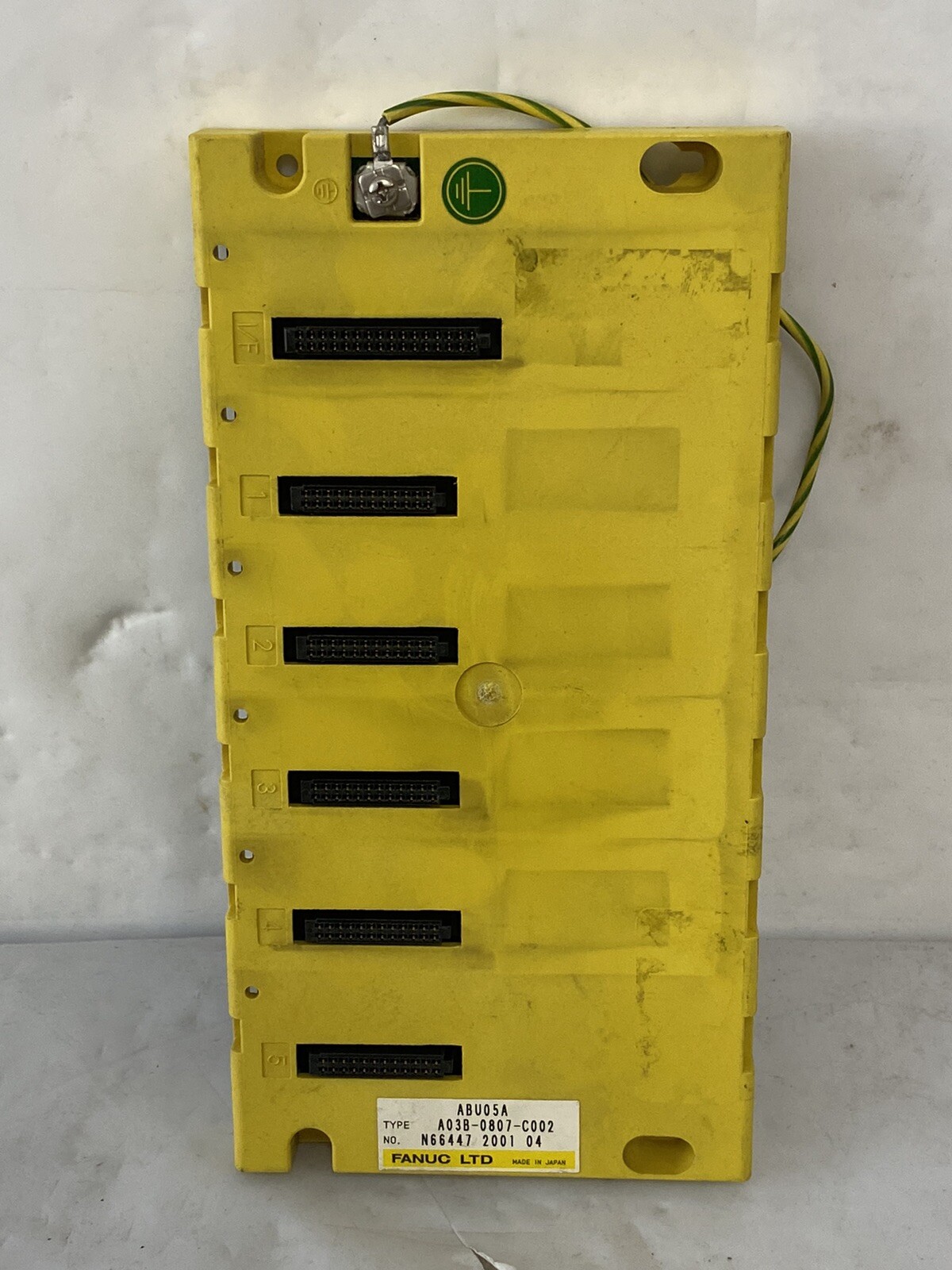 Fanuc A03B-0807-C002 6 Slot Backplane Rack Assembly ABU05A