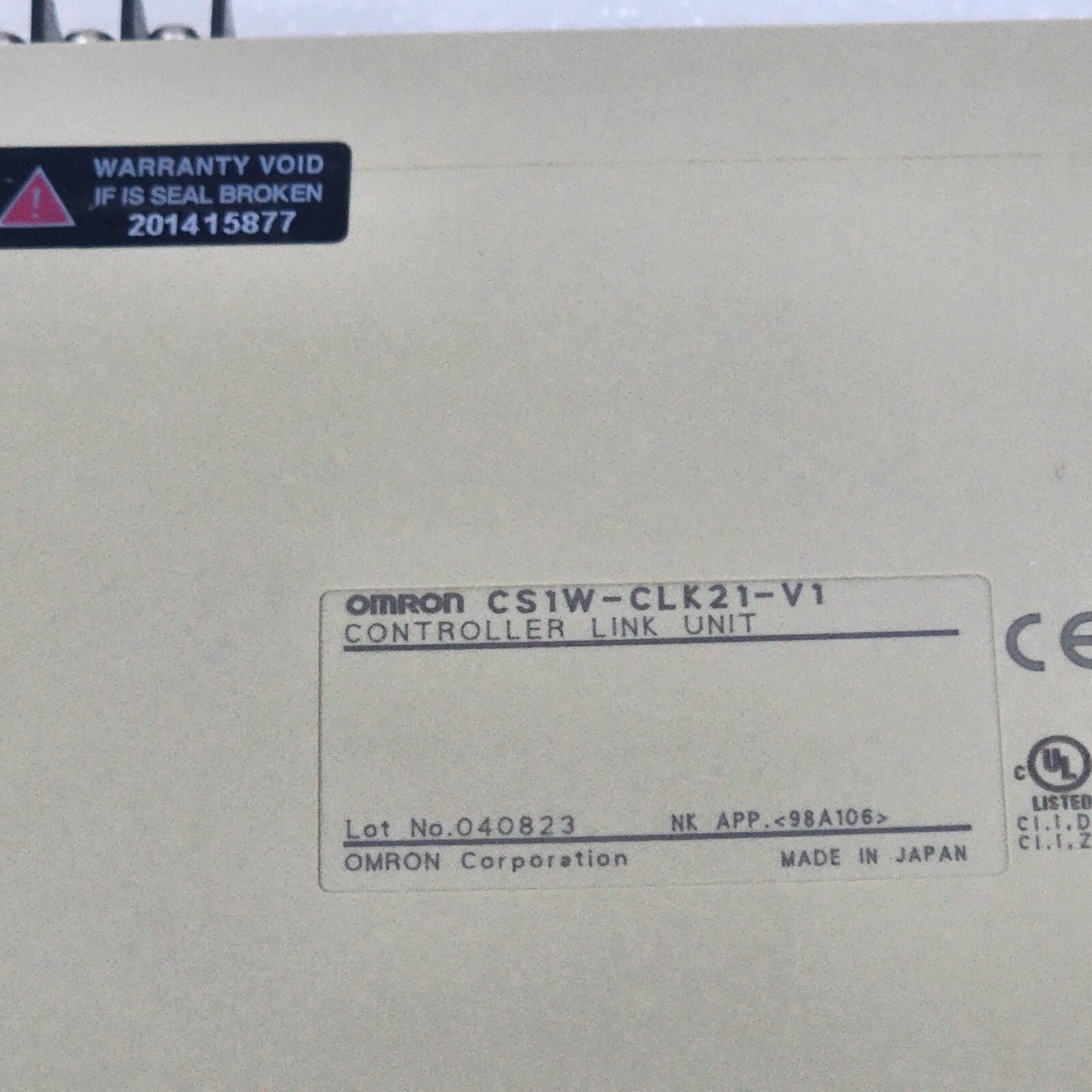 OMRON CS1W-CLK21-V1 CONTROLLER LINK UNIT LOT OF 2 TESTED WORKING FREE SHIP