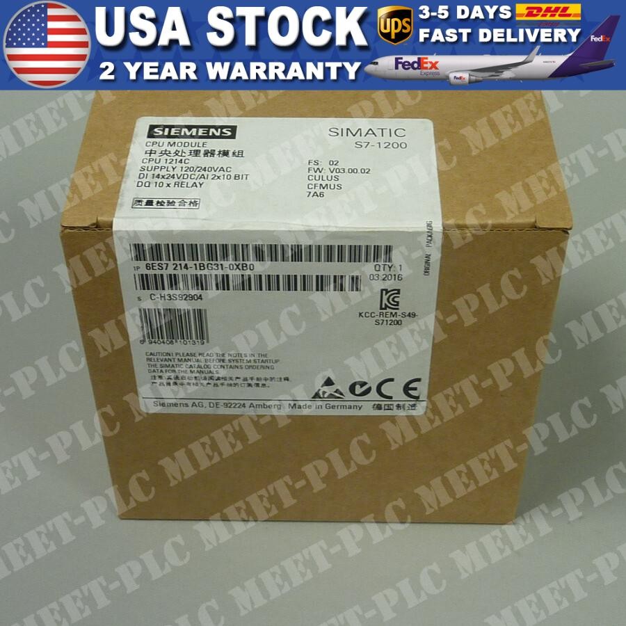 New Siemens SIPLUS S7-1200 CPU 1214c 6ES7214-1BG31-0XB0 6ES72141BG310XB0