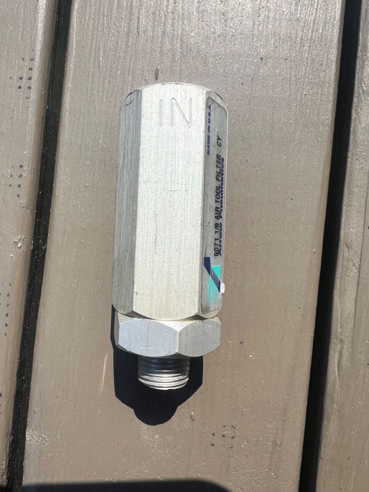 ARROW 9071 PNEUMATIC IN-LINE FILTER 1/8 NPT NEVER USED