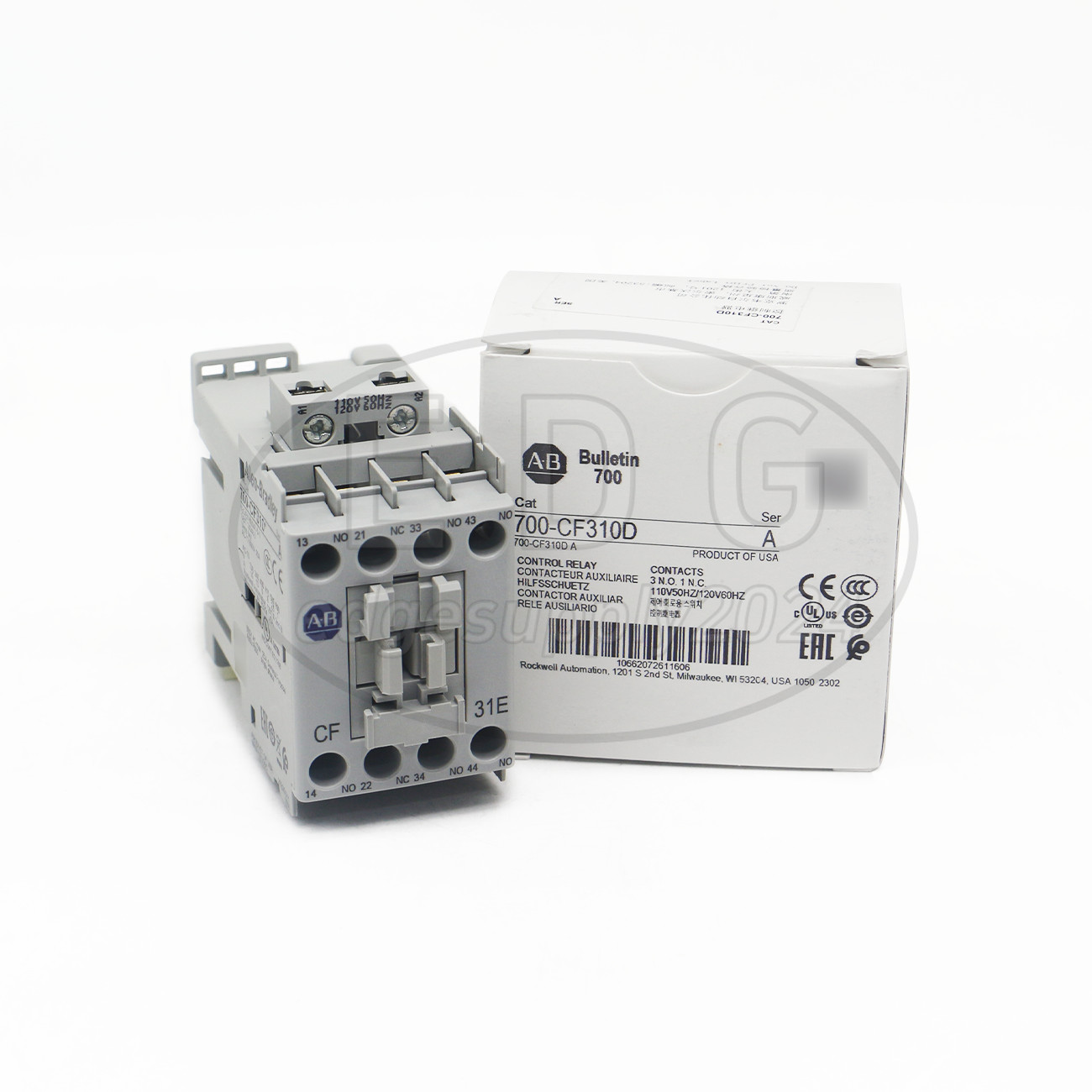 NEW Allen Bradley Control Relay 700-CF310D Standard Contact 110V 50Hz/120V 60Hz