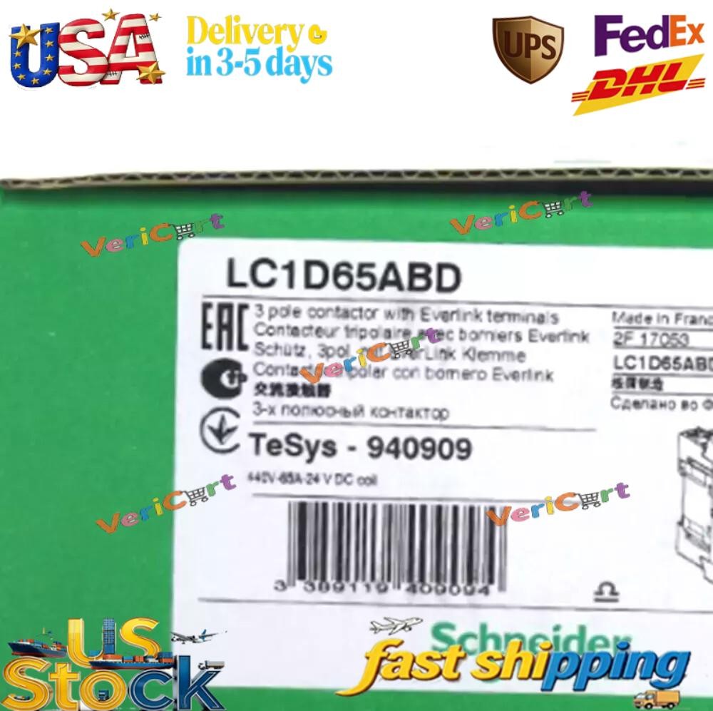 1PC Schneider LC1D65ABD Contactor 65A New In Box Fast Shipping