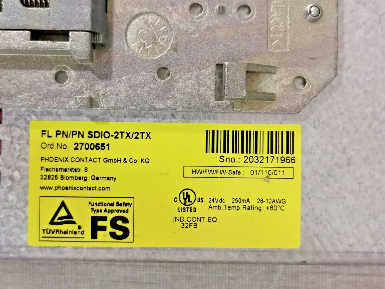Phoenix Contact ProfiSafe FL PN/PN SDIO-2TX/2TX 2700651 Security Gateway