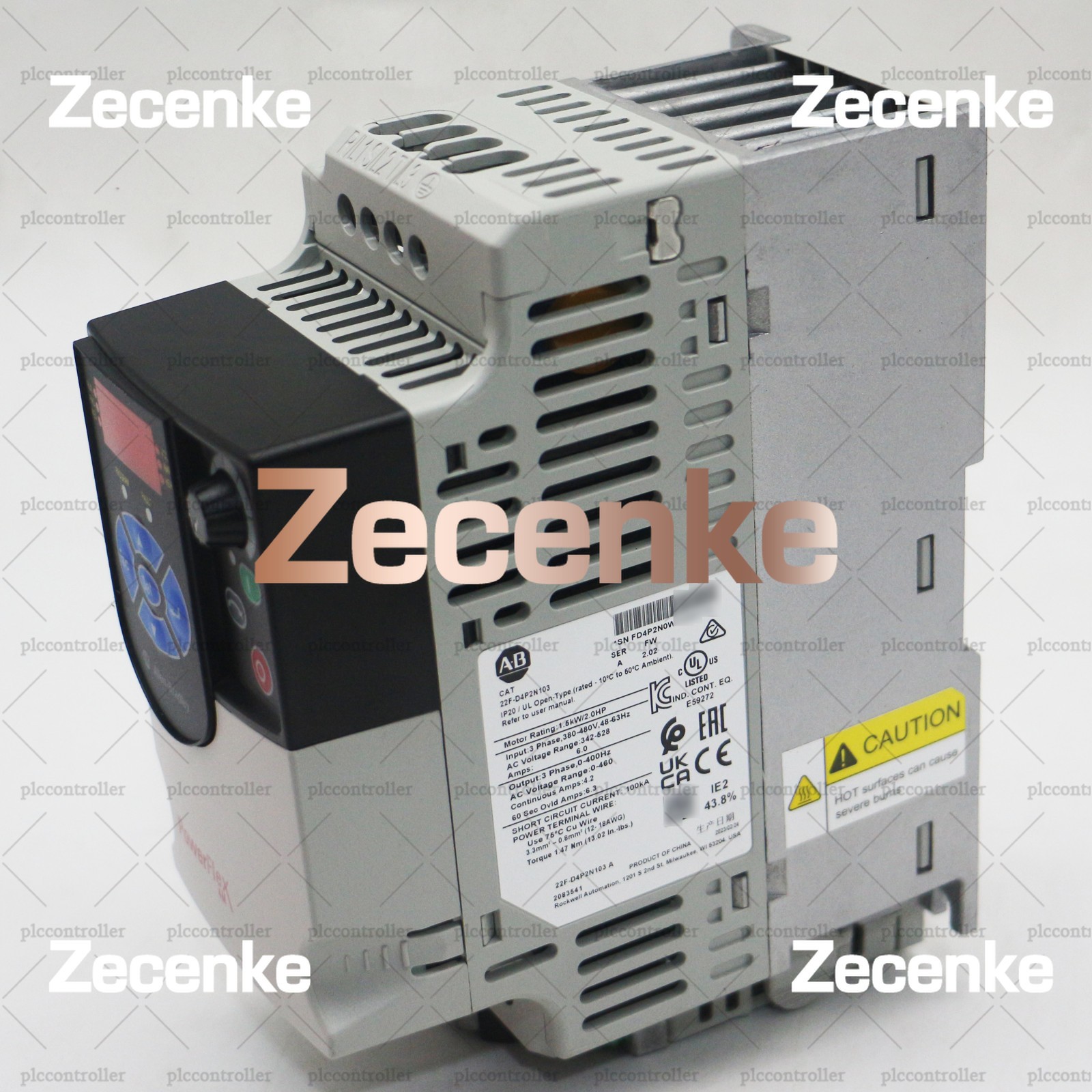 Allen Bradley 22F-D4P2N103 PowerFlex 4M- 1.5 kW (2 HP) AC Drive New