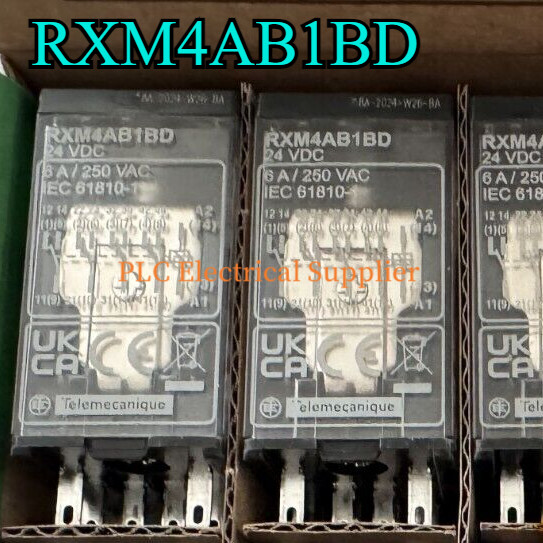 1PCS Schneider New Style RXM4AB1BD 14-Pin Miniature Plug-in Relay 6A 4CO 24VDC