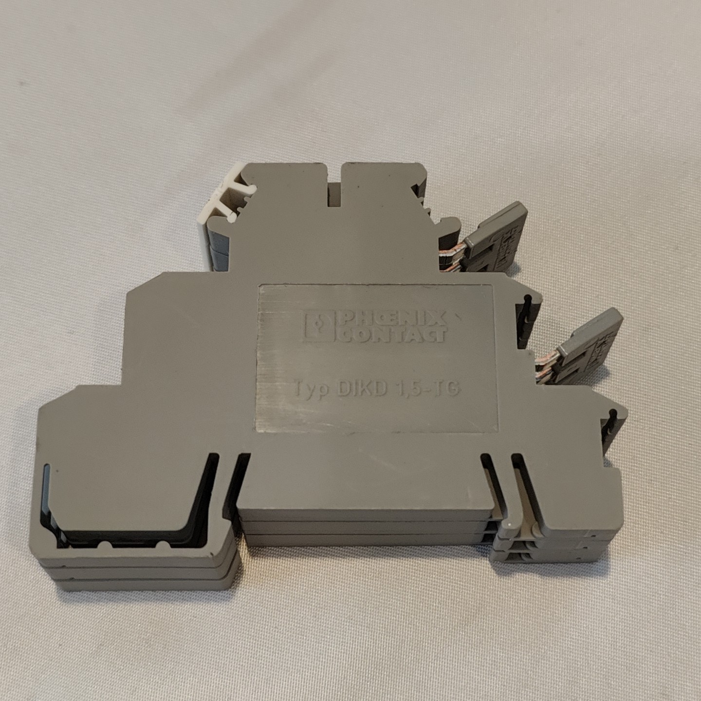 Lot of 3 Phoenix Contact DIKD-1.5 Terminal Block