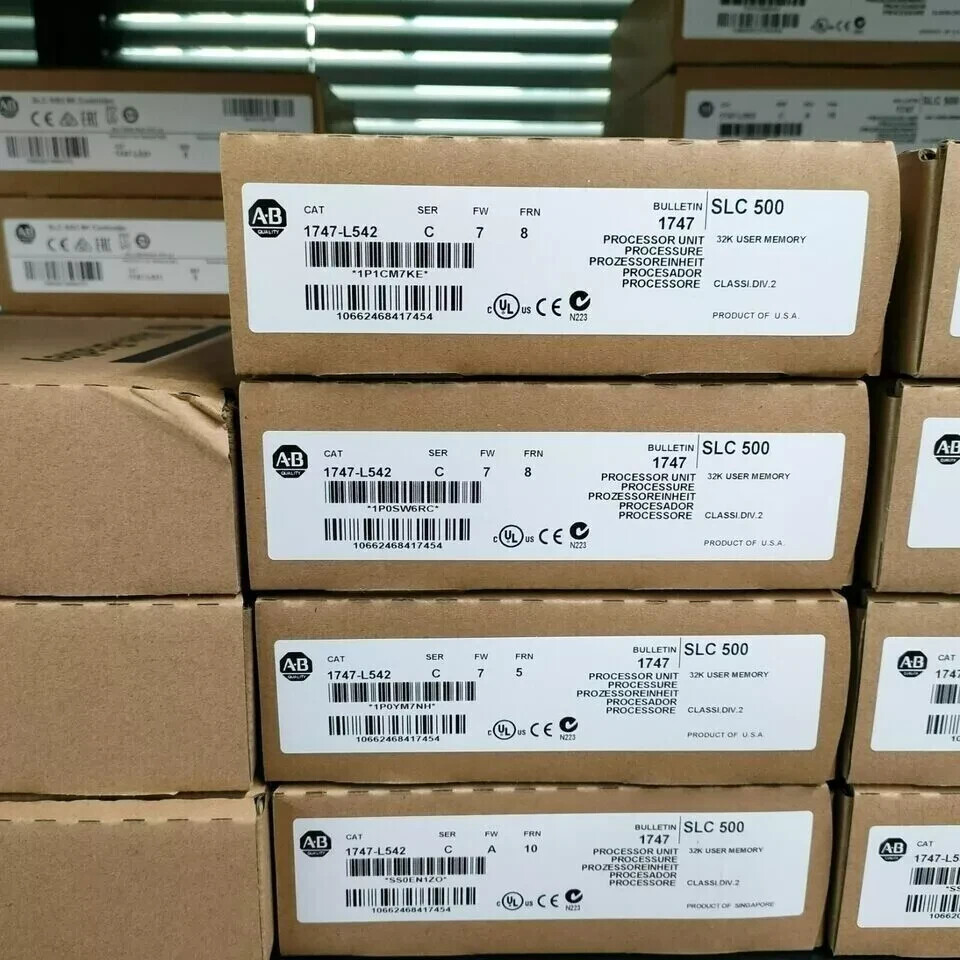 1PC Allen-Bradley 1747-L542 AB 1747L542 SLC 500 5/04 32K CPU Processor Unit