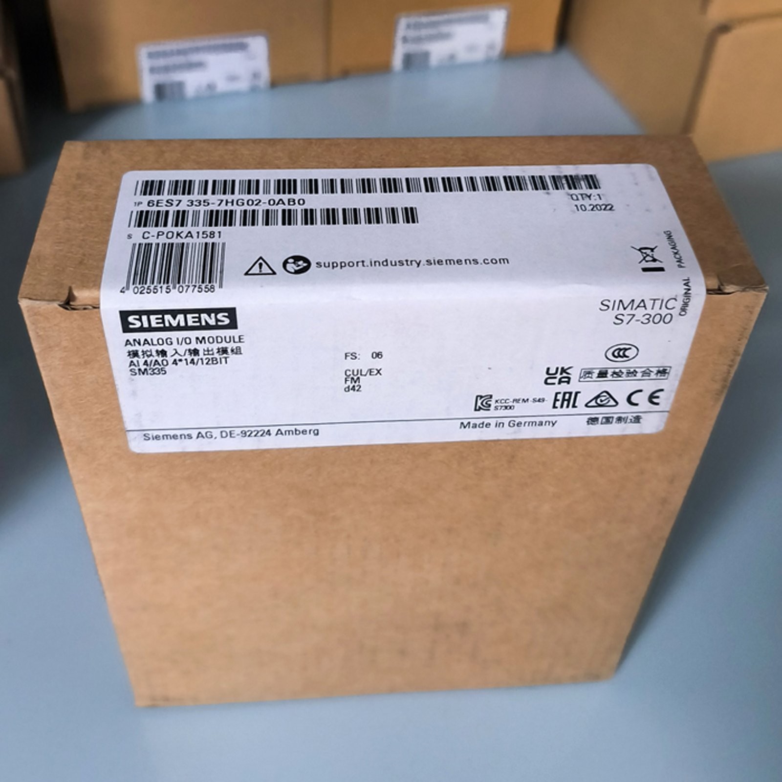 NEW SIEMENS 6ES7335-7HG02-0AB0 6ES7 335-7HG02-0AB0 Analog Module SPOT STOCK