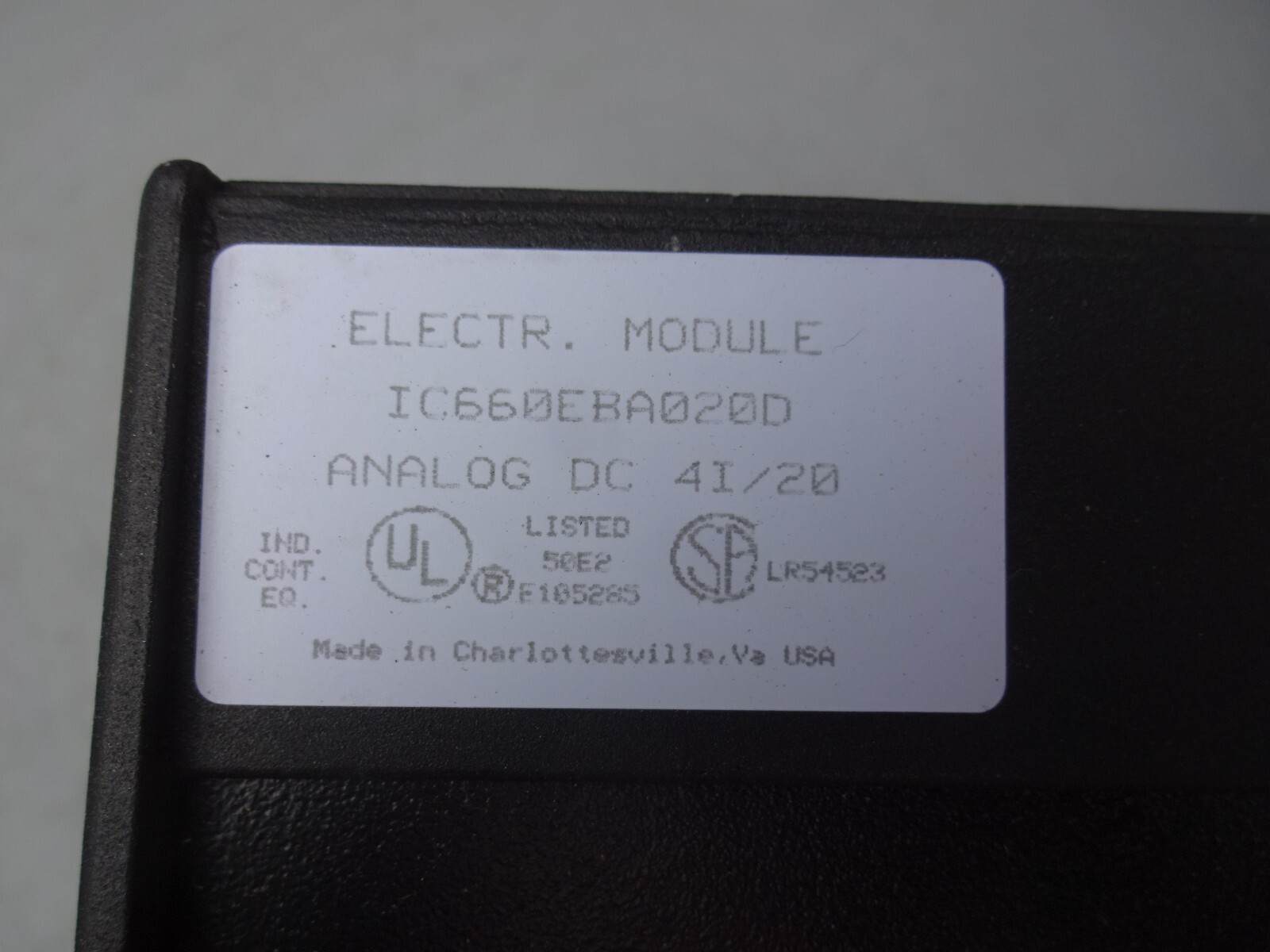 GE Fanuc IC660BBA020 Genius Analog I/O Block 24/48VDC IC660EBA020 IC660TSA020