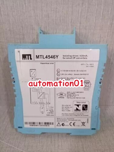 MTL4546Y MTL Lsolated Safety Barrier New In Box