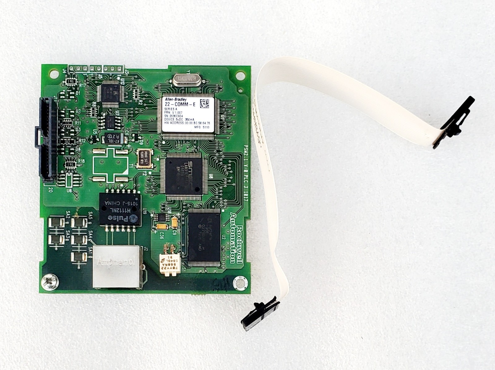Allen Bradley 22-COMM-E Powerflex Vfd Ethernet/IP Adapter Ver 1.007 22COMME