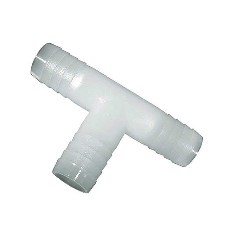 Green Leaf CBT1238BG1 Nylon White 220 PSI Tee 3/8 Barb x 1/2 Dia. in.