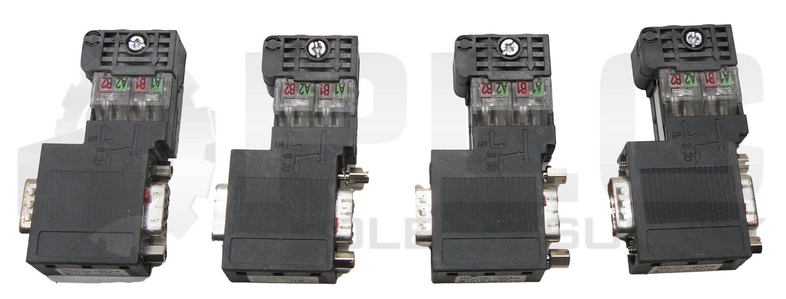 LOT OF 4 SIEMENS 6ES7-972-0BB50-0XA0 PROFIBUS CONNECTOR