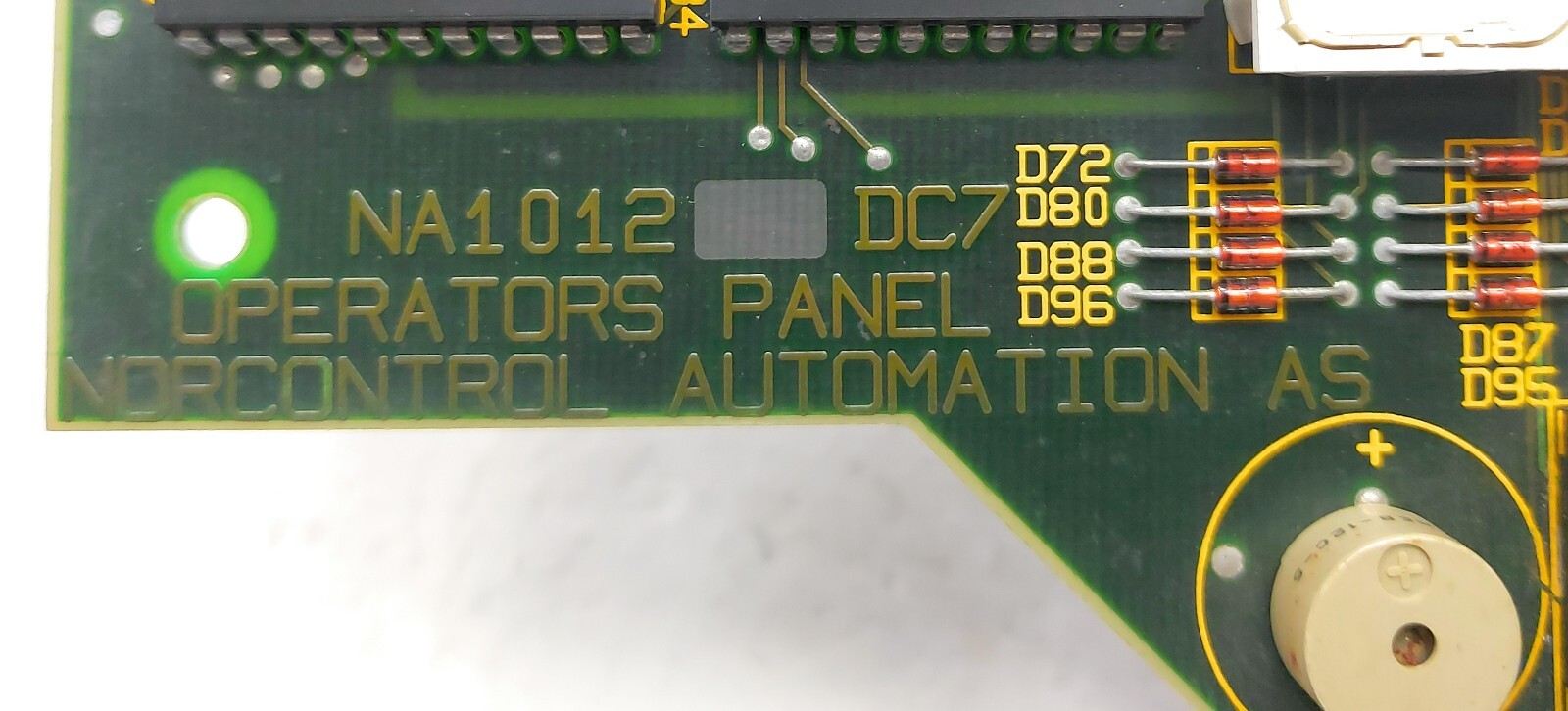 Norcontrol Automation AS NA1012 Operators Panel HA221119A/A