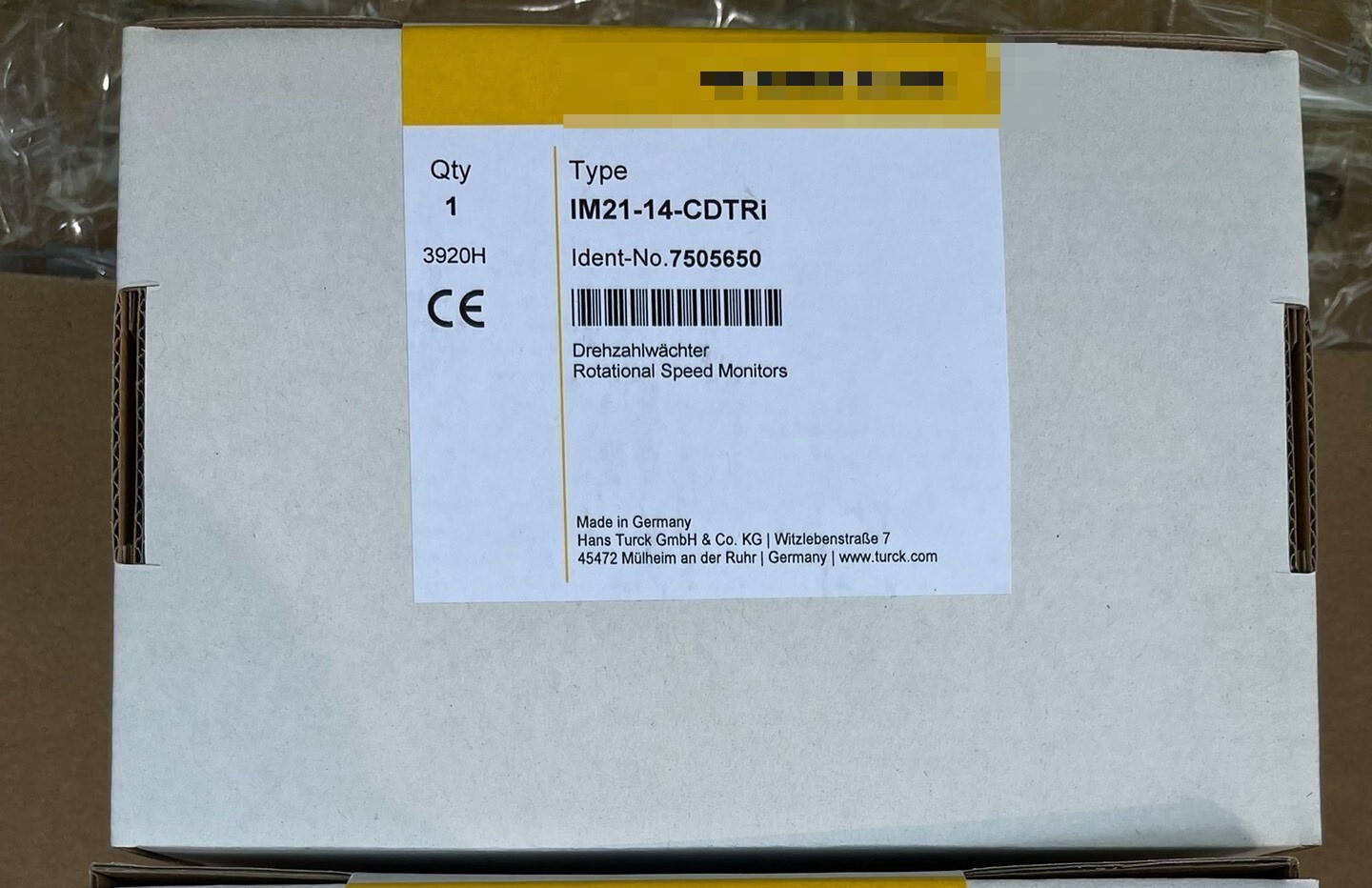 New Turck IM21-14-CDTRi 7505650 Rotational Speed Monitors Free Shipping