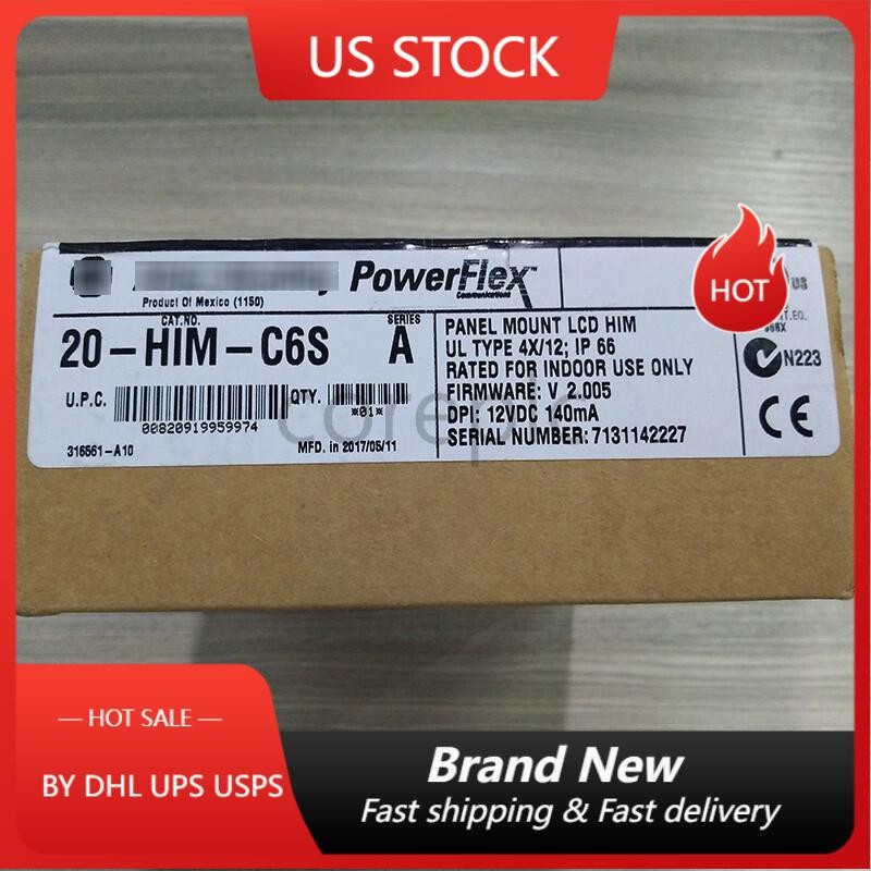 20-HIM-C6S Panel Mount LCD Motor Control 20HIMC6S New Allen-Bradley US Free Tax