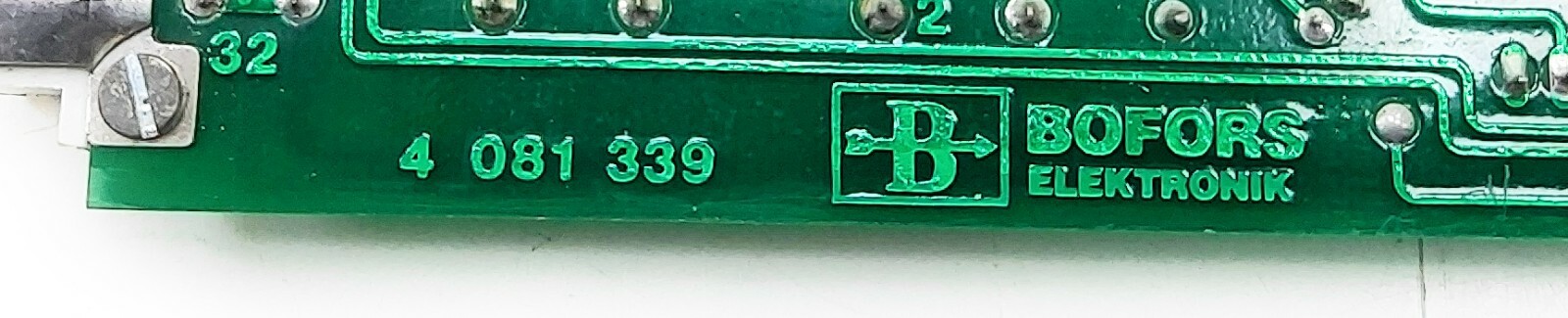 Bofors Elektronik H-2-KMC Burndy PI96B39P00F00Z1 8545 PCB Circuit PC Card