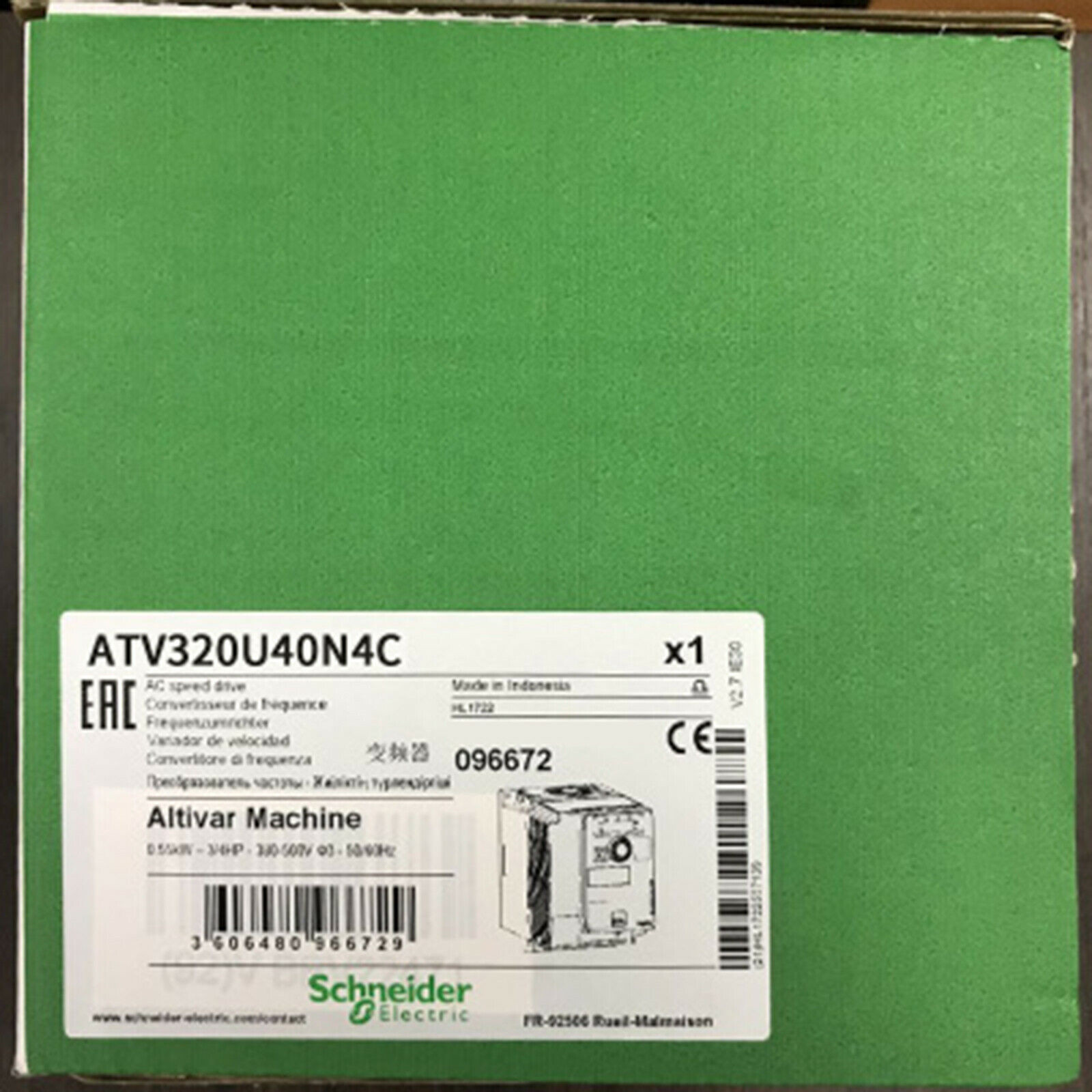 1PC Schneider ATV320U40N4C Inverter New In Box Expedited Shipping