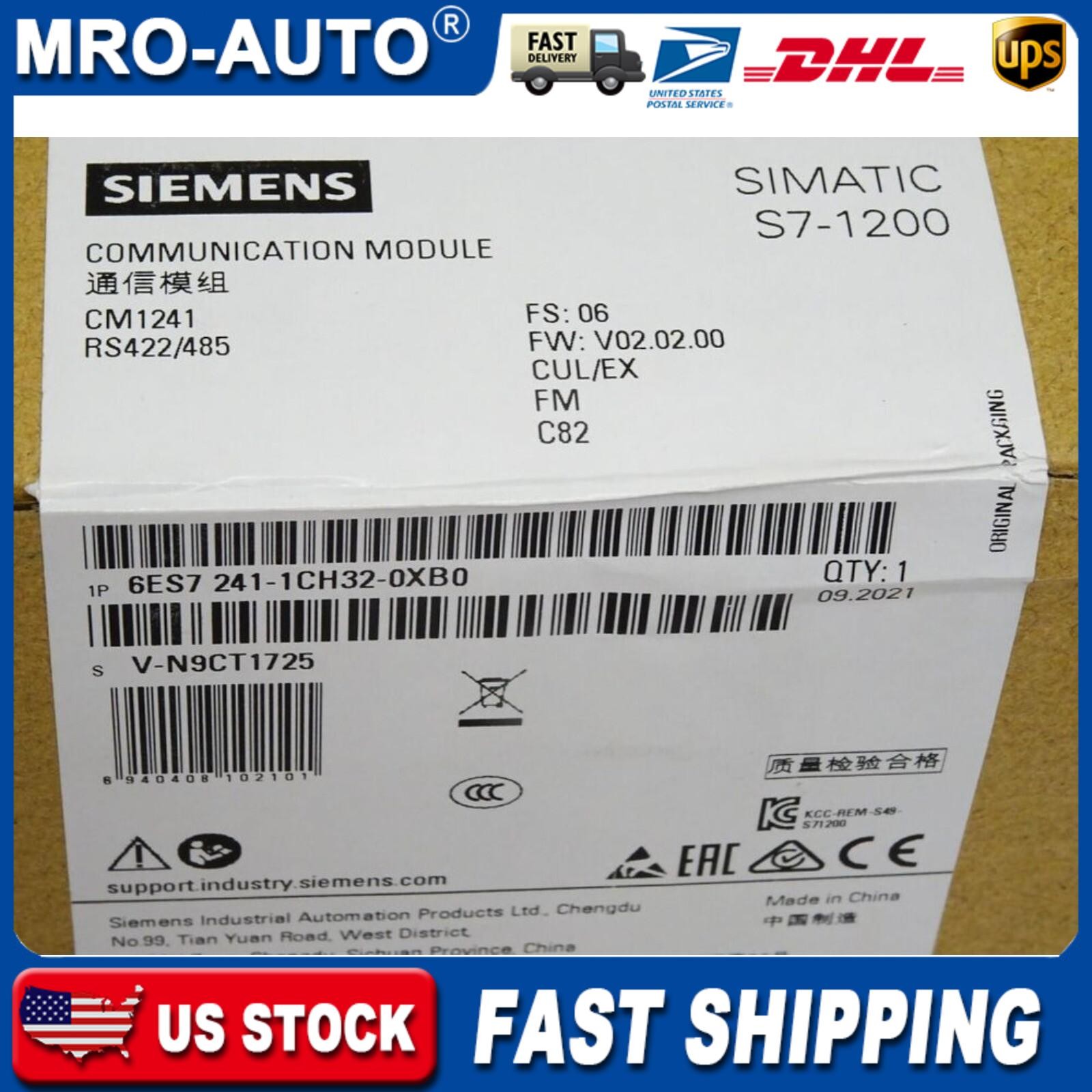 New Siemens 6ES7241-1CH32-0XB0 6ES7 241-1CH32-0XB0 SIMATIC S7-1200 CM 1241