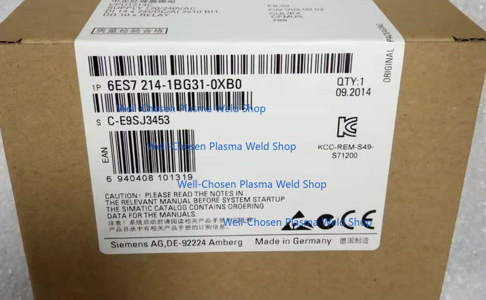 New Siemens 6ES7214-1BG31-0XB0 SIMATIC S7-1200 6ES7 214-1BG31-0XB0