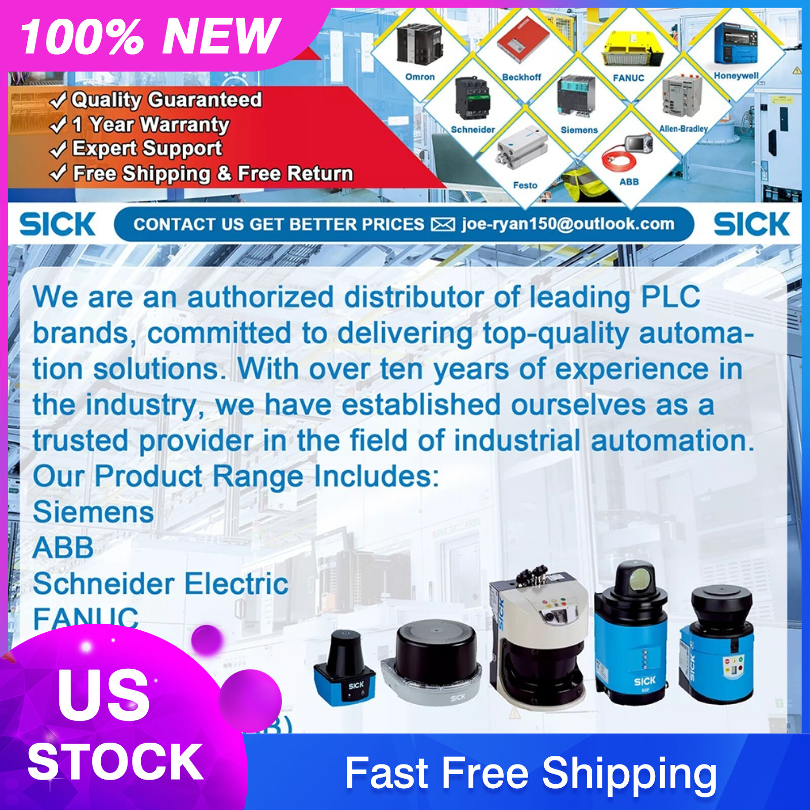 New SICK SKS36-HFA0-K02 1034095 SKS36HFA0K02 Encoder Photoelectric Proximity