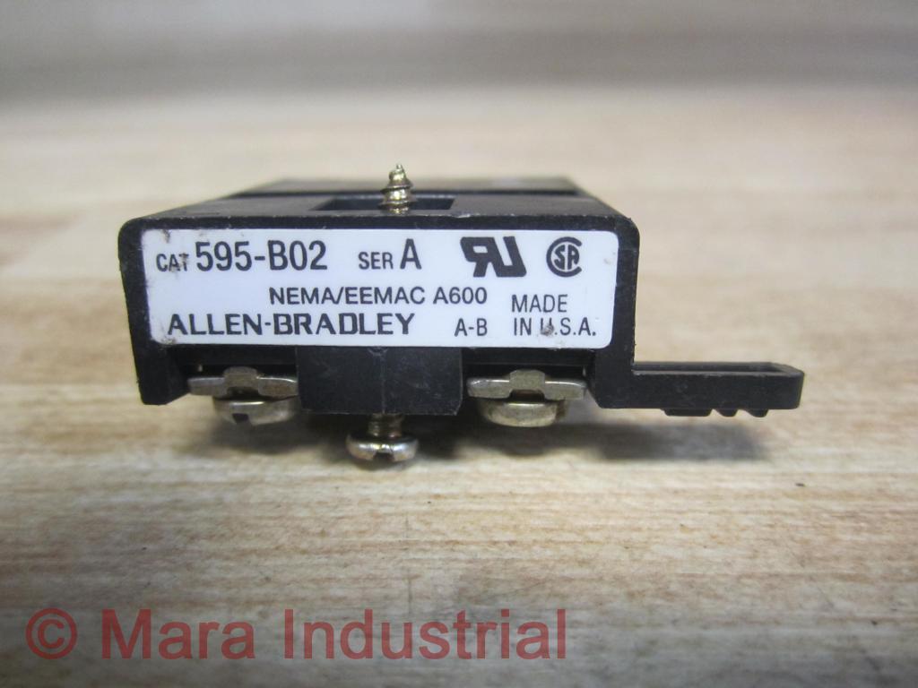 Allen Bradley 595-B02 Auxiliary Contact 595B02 Series A