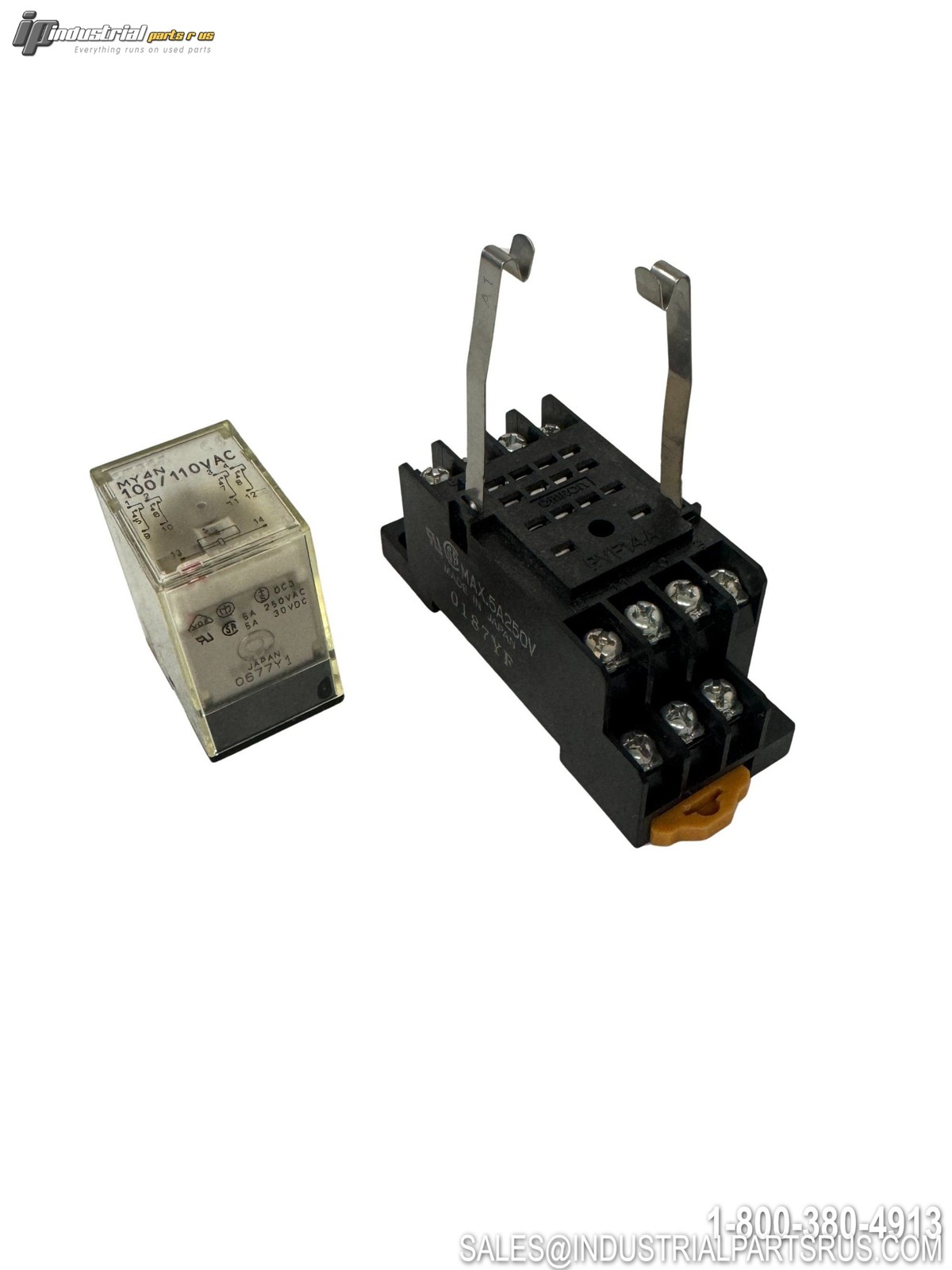 Omron PYF14A DIN Rail Relay Socket 14-Pin MY Series Front Mount w/MY4N