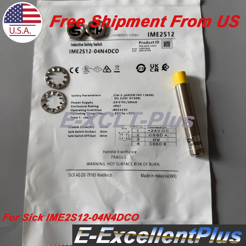 1PCS For SICK IME2S12-04N4DC0 Proximity Sensor Switch 24VDC 20mA 4Pin US Stock