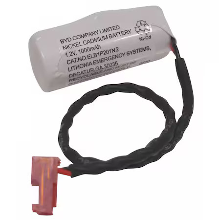 Lithonia Lighting Elb 1P201nb Battery, Nickel Cadmium, 1.2V, 1.2Ah
