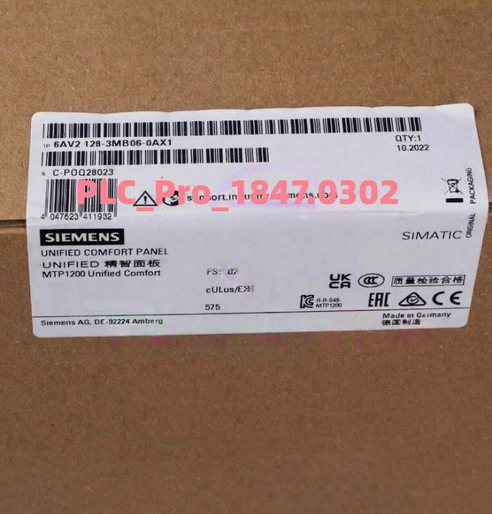 6AV2128-3MB06-0AX1 1PC Brand New Siemens 6AV21283MB060AX1 Fast delivery