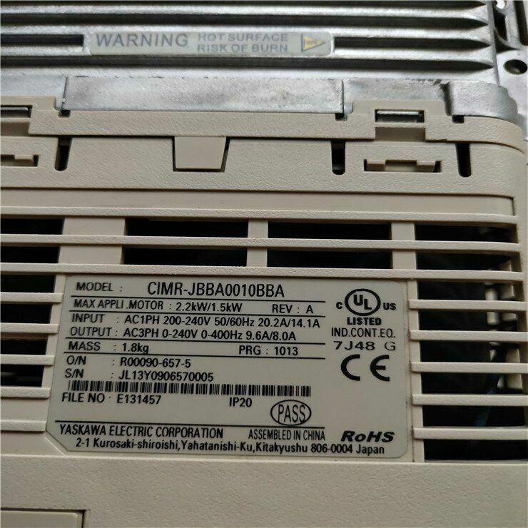 Brand new Yaskawa inverter CIMR-JBBA0010BBA single phase 220V/1.5KW