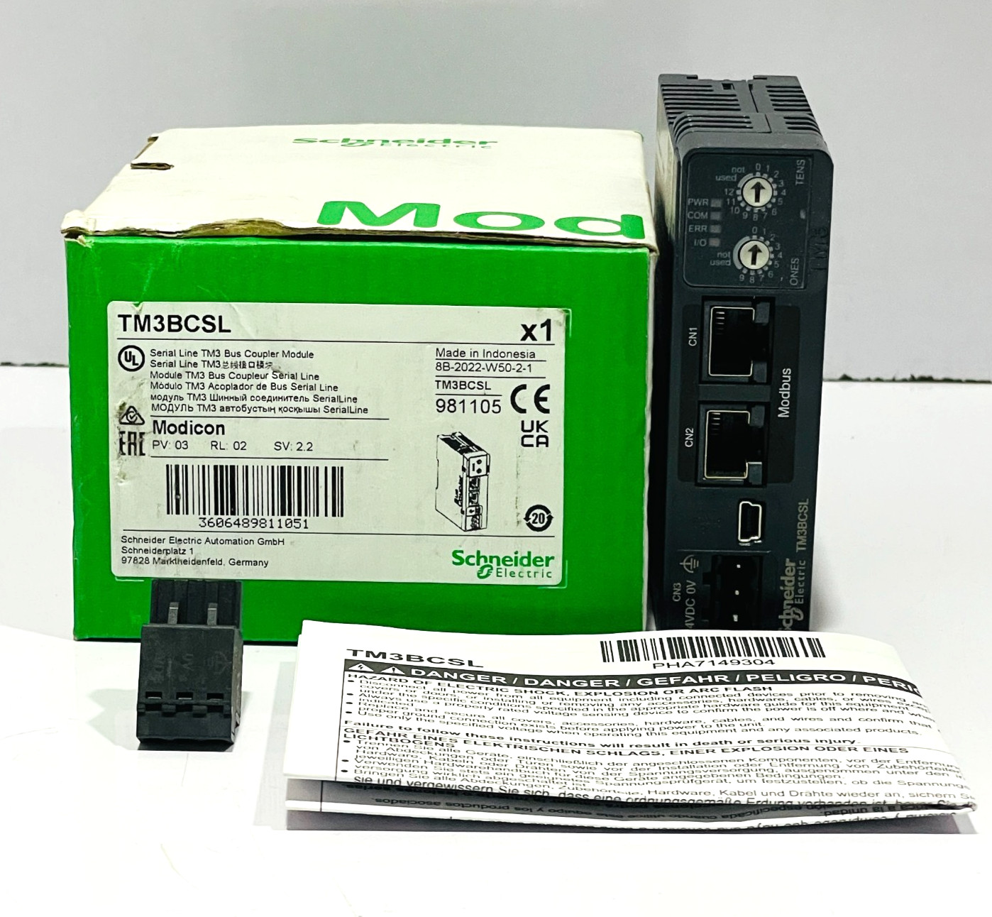 NEW SCHNEIDER ELECTRIC MODICON TM3BCSL BUS COUPLER MODULE