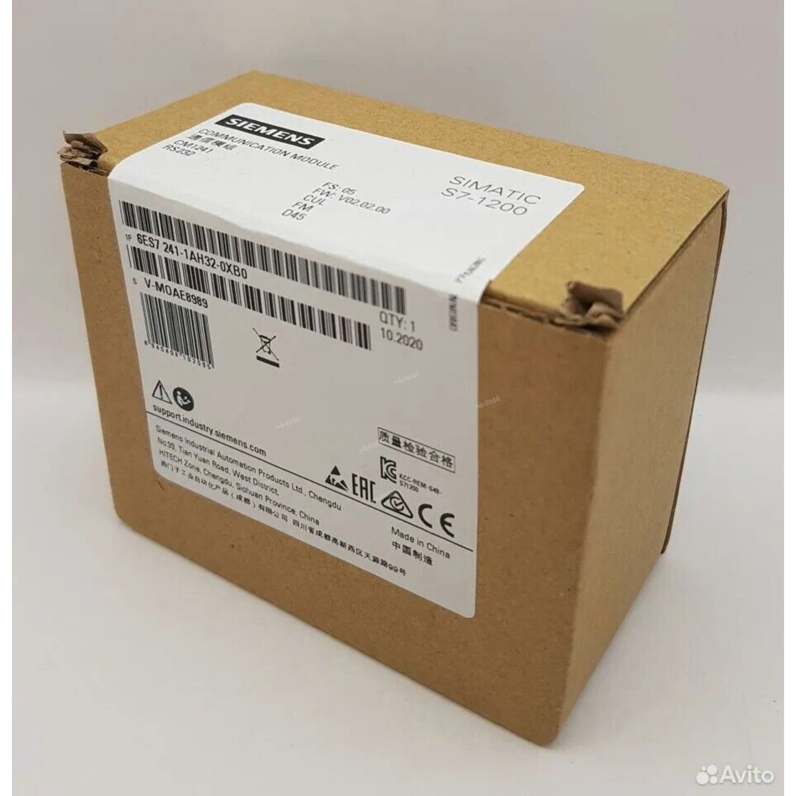 New Siemens 6ES7241-1AH32-0XB0 6ES7 241-1AH32-0XB0 SIMATIC S7-1200 CM 1241