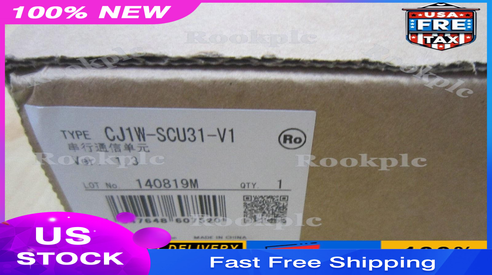 Omron CJ1W-SCU31-V1 PLC Module CJ1WSCU31V1 New In Box US Free TAX