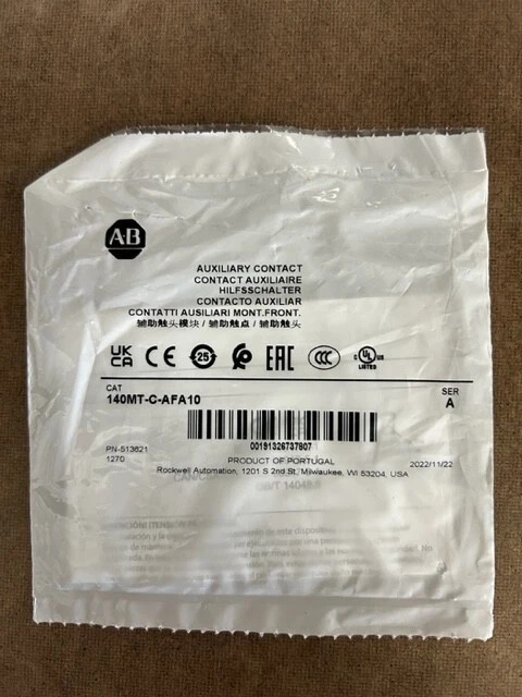 New 140MT-C-AFA10 Front Mount 1 NO Auxiliary Contact