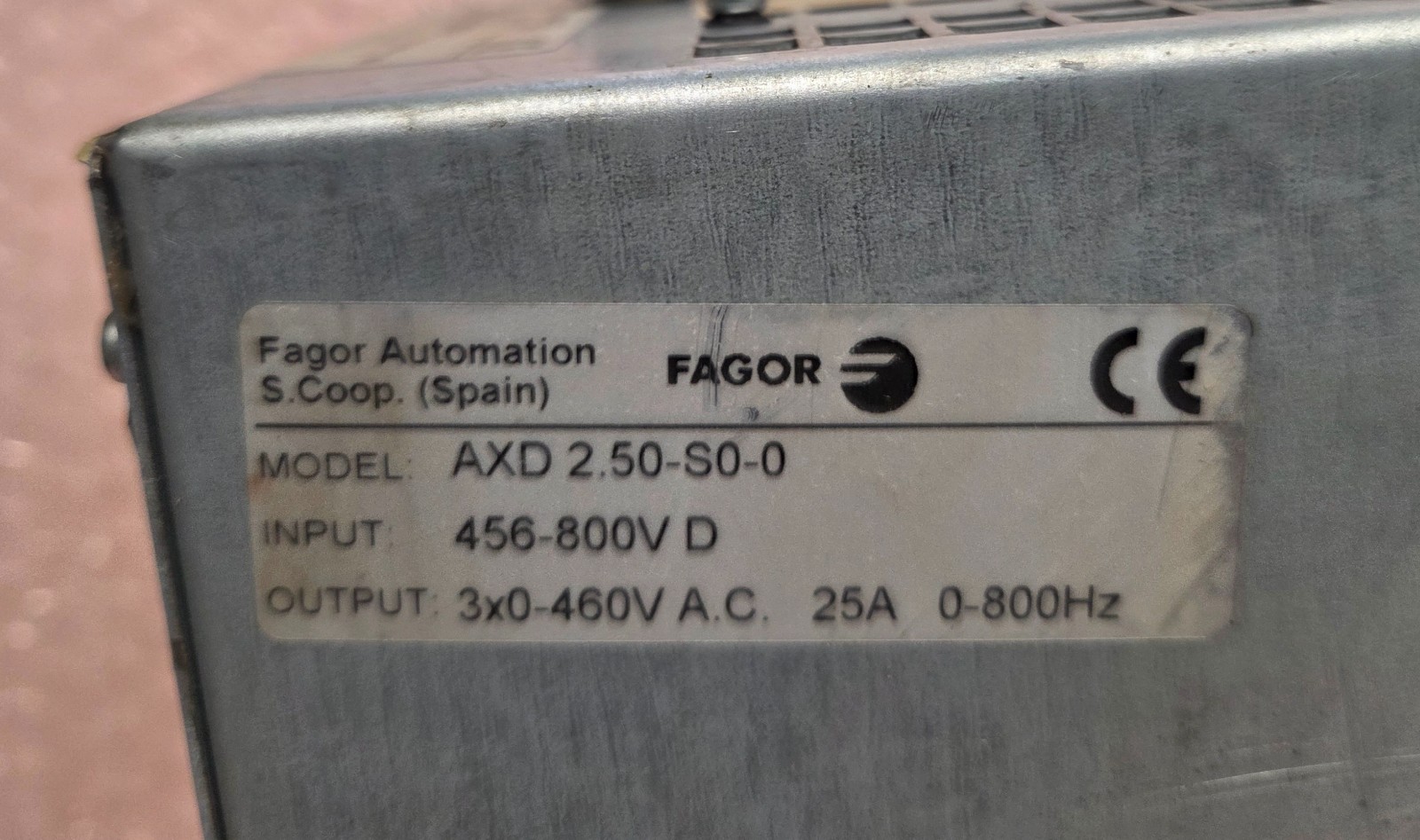 FAGOR AXD 2.5-S0-0 SERVO DRIVE CONTROL MODULE FREE SHIPPING USA STOCK