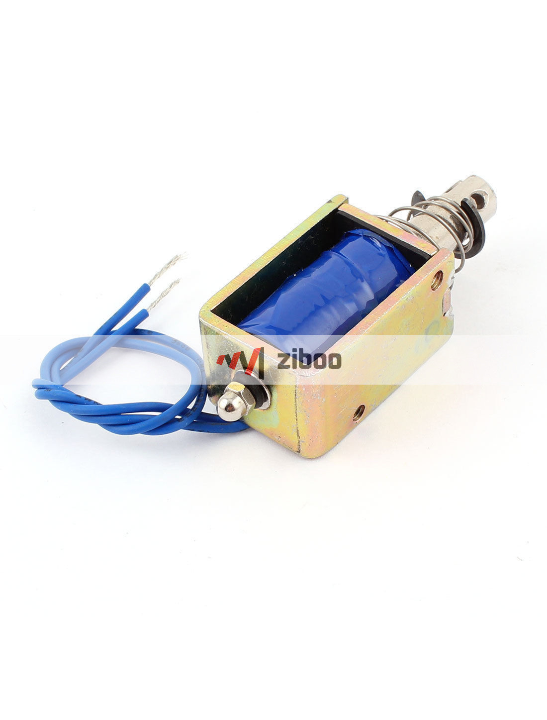 Spring Loaded Push-Pull Open Frame Solenoid Electromagnet 10 mm 5kg DC12V 400✦Kd