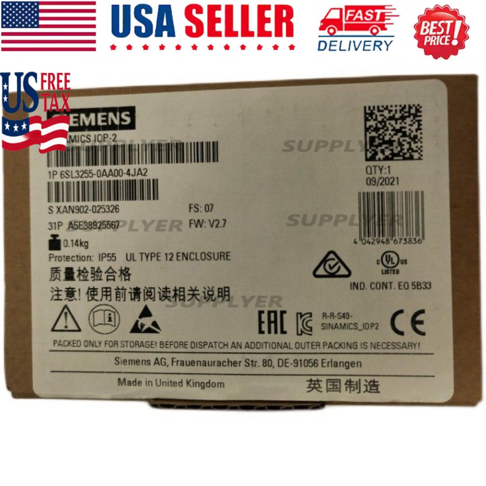 New Siemens 6SL3255-0AA00-4JA2 6SL32550AA004JA2 G Intelligent Operator Panel