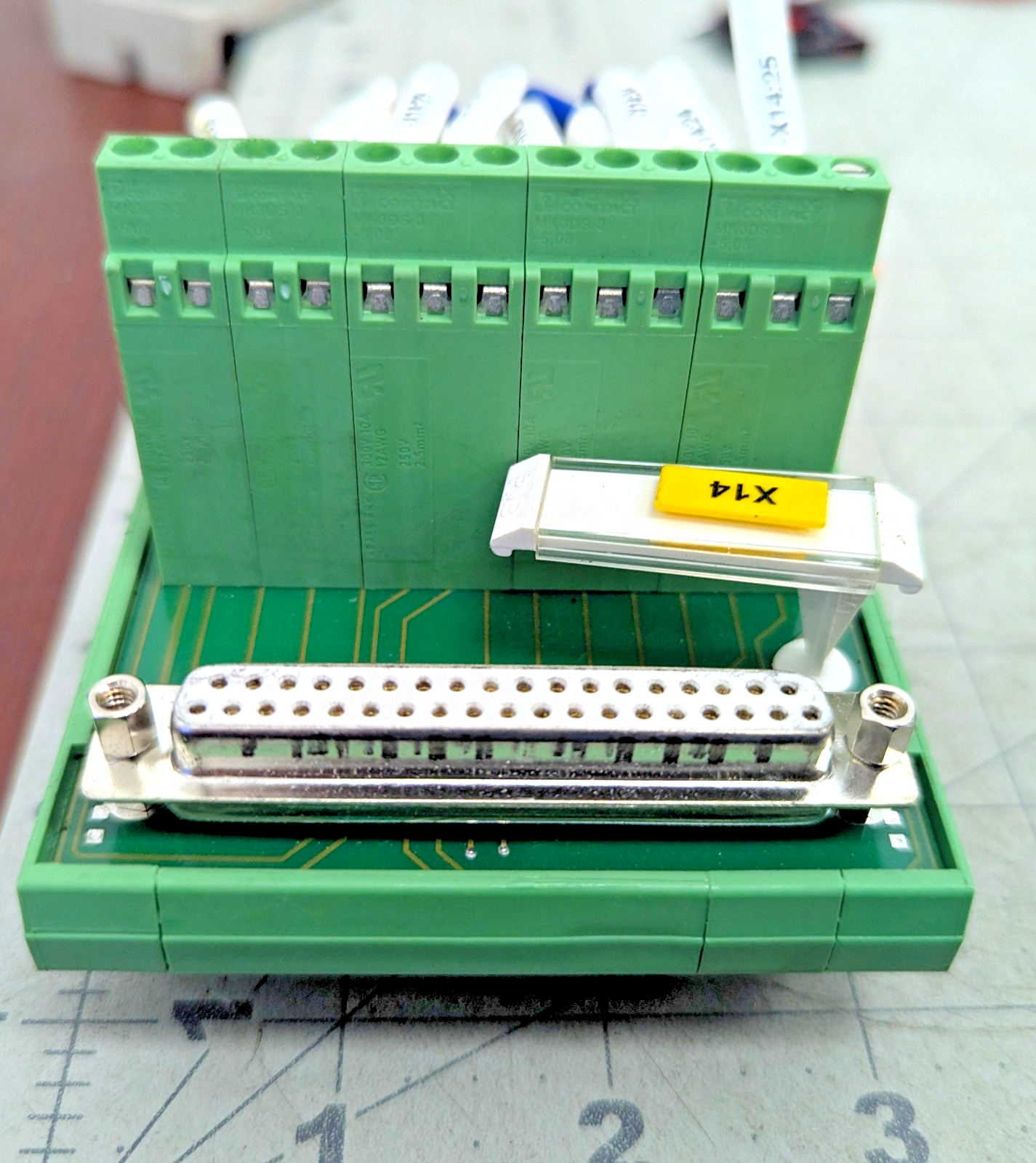 37 Position Din Rail Interface Module Termination board WORKING PULL [Z3B8]