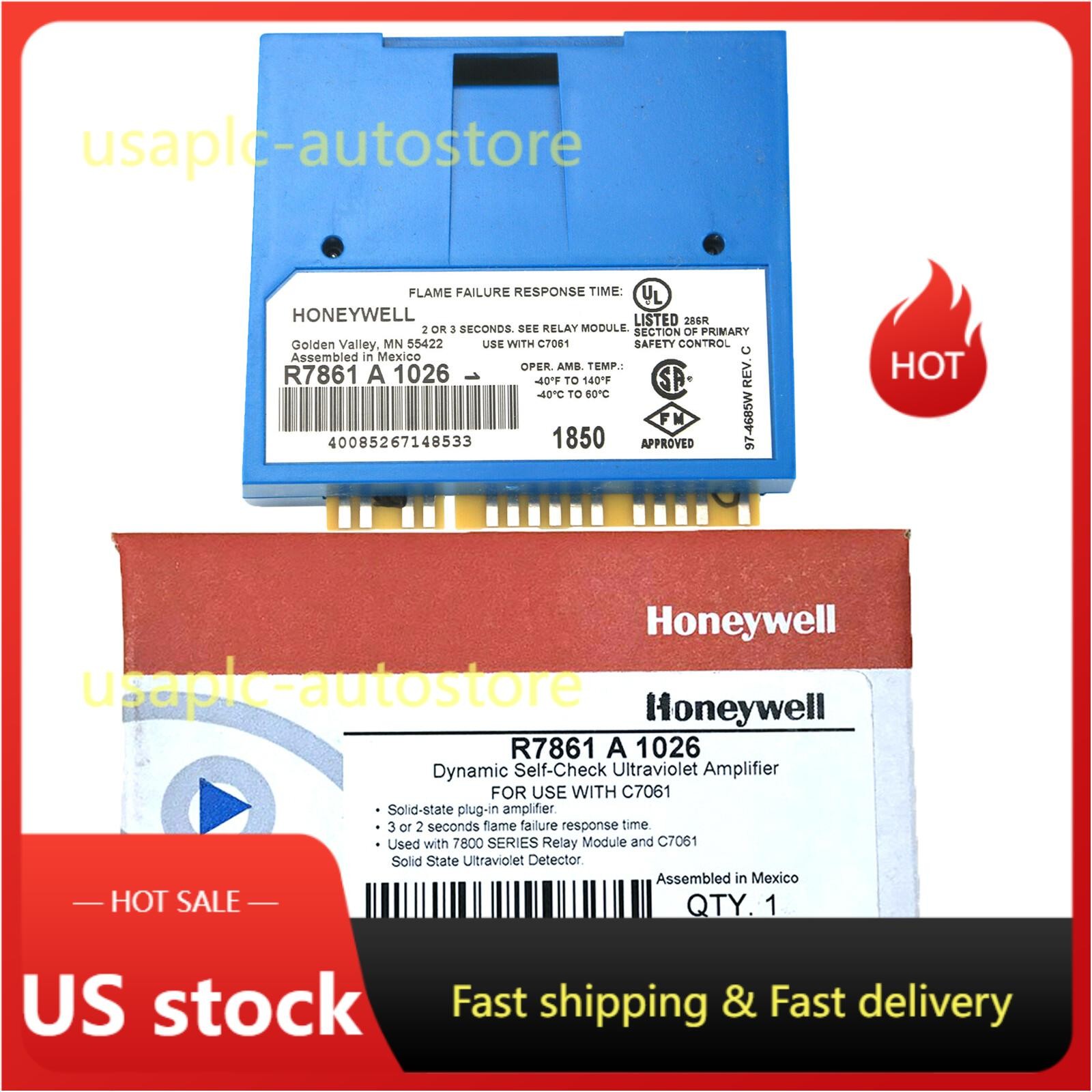 New Genuine HONEYWELL R7861A1026 Ultraviolet Flame Amplifier In Box