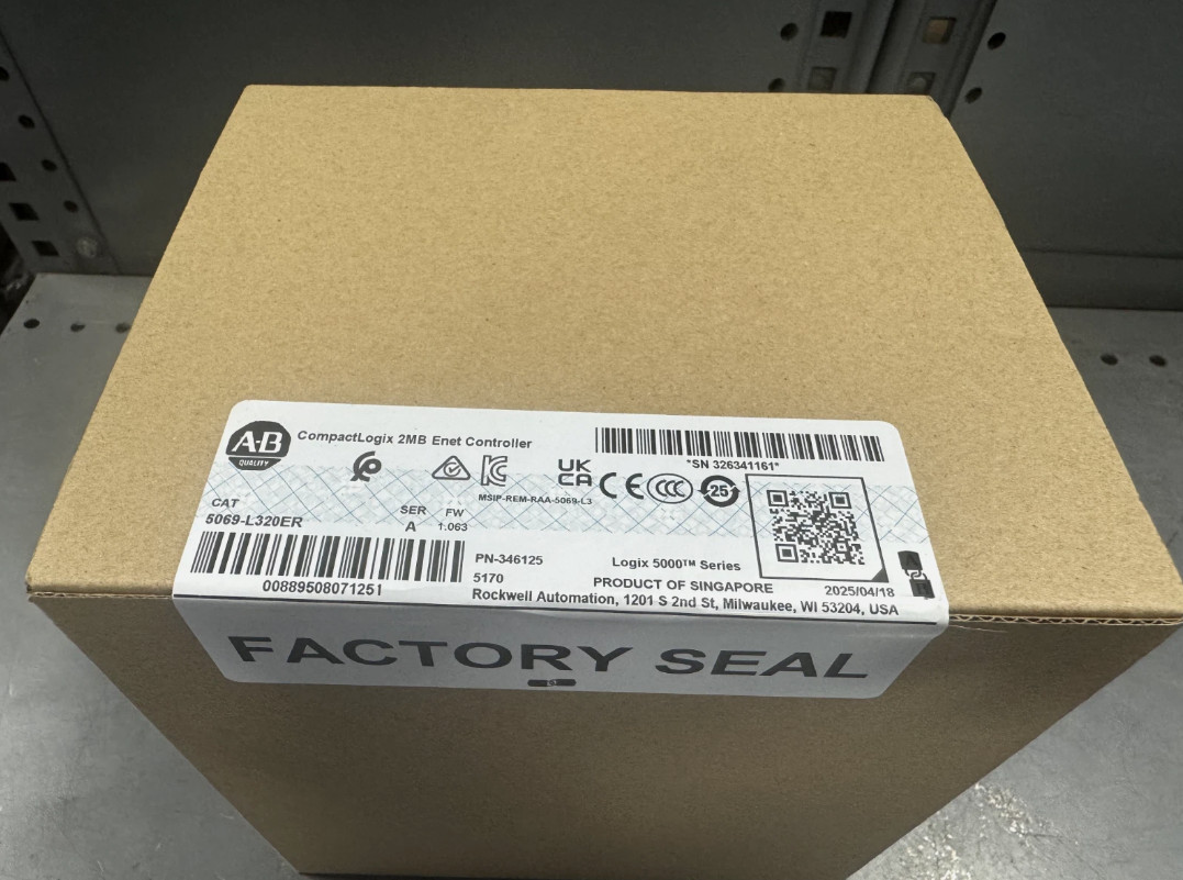 AB 5069-L320ER COMPACTLOGIX 2MB 5380 Controller 5069L320ER New Sealed