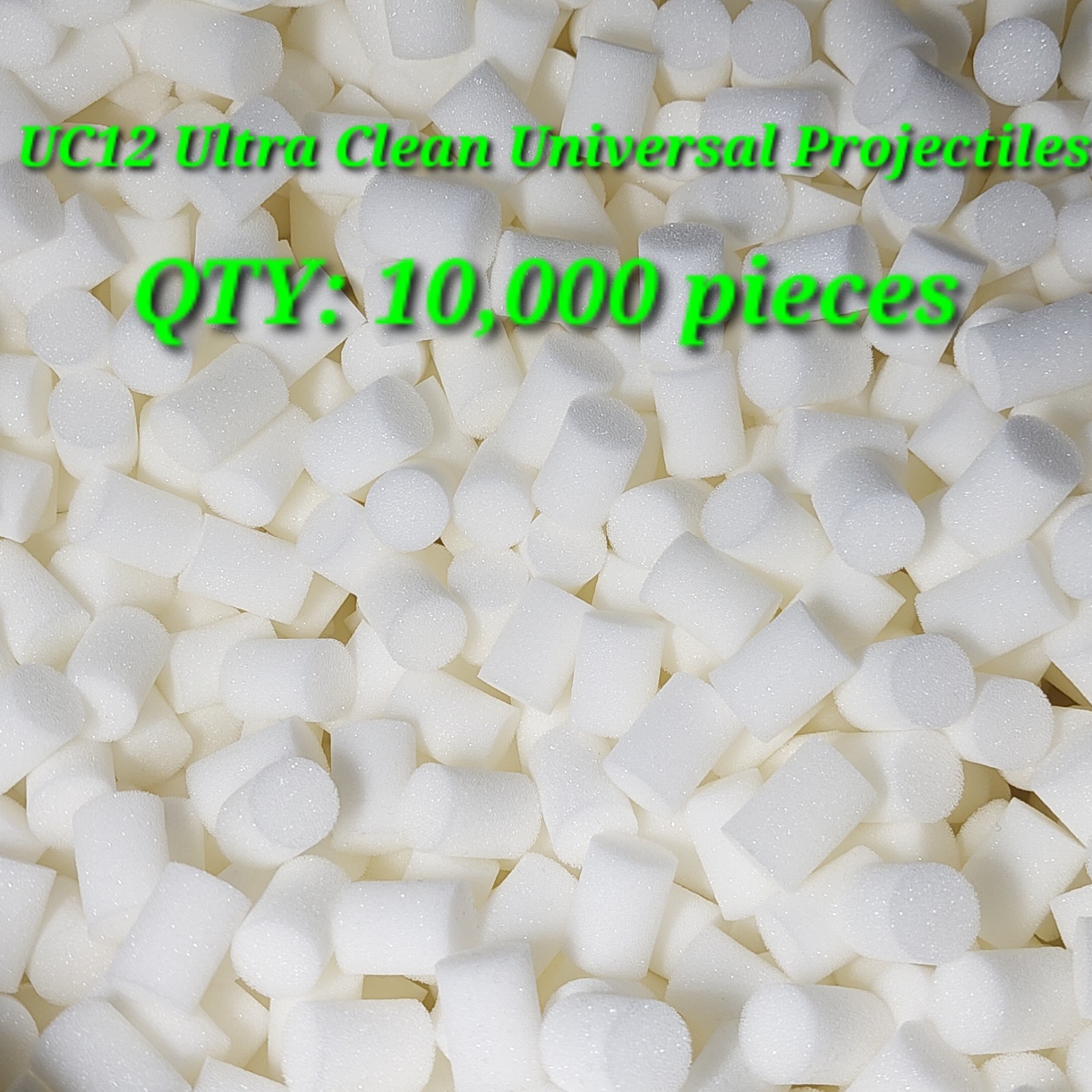 UC12 Projectiles 12MM For 1/4″ to 5/16″ Hose US style foam filters QTY: 10,000