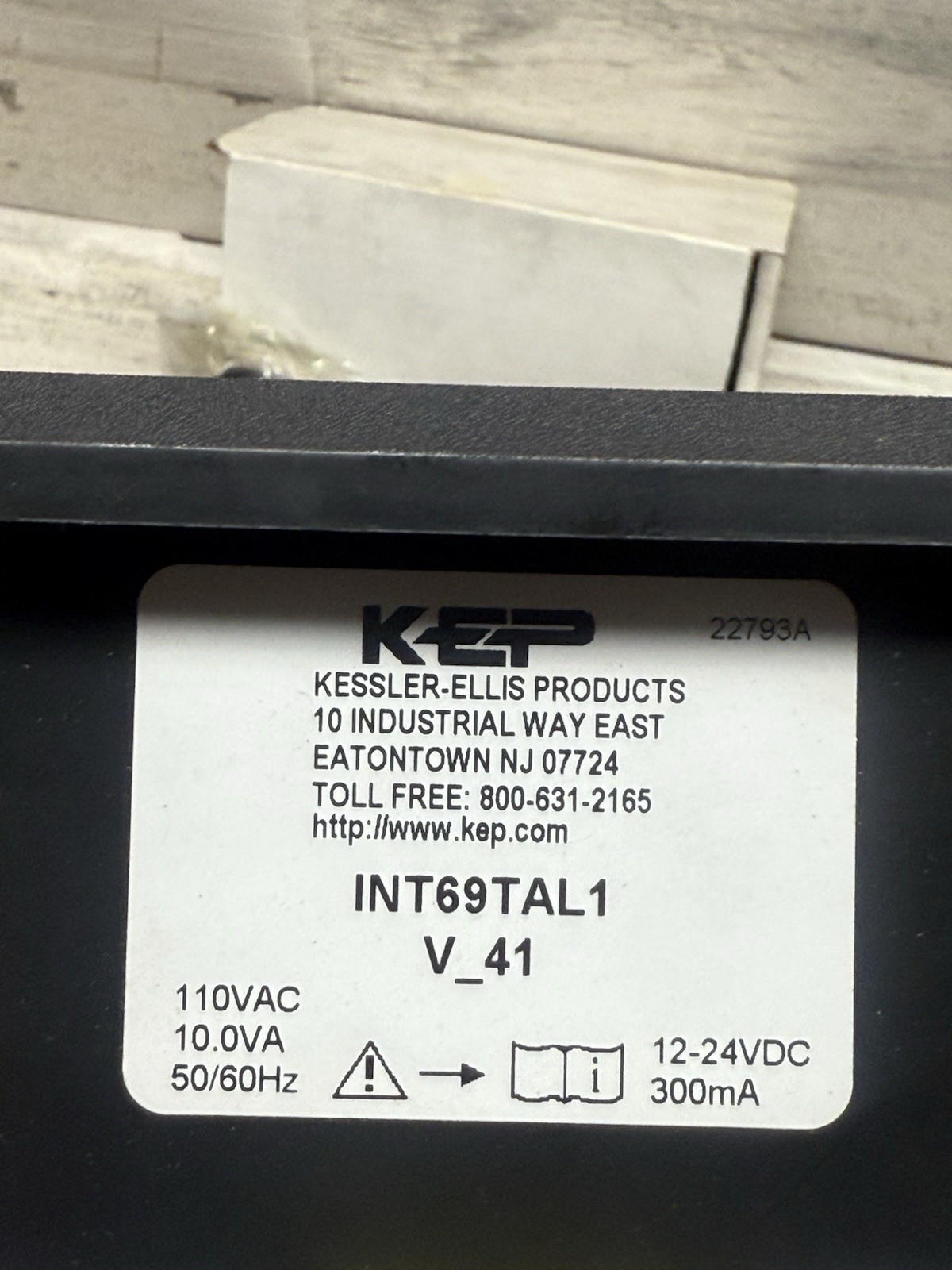 KEP INT69TAL1 — V_41 ELECTRONIC COUNTER Panel Mount