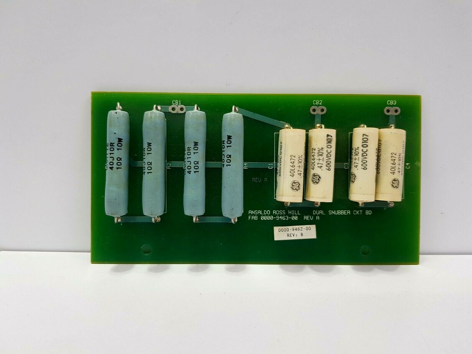 ANSALDO ROSS HILL 0000-9462-00 DUAL SNUBBER CIRCUIT BOARD 0000-9463-00