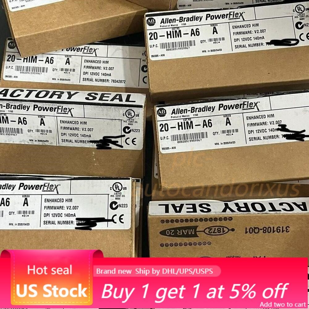 Allen-Bradley 20-HIM-A6 PoweFlex Enhanced HIM FW V2.007 12VFC New Factory Sealed