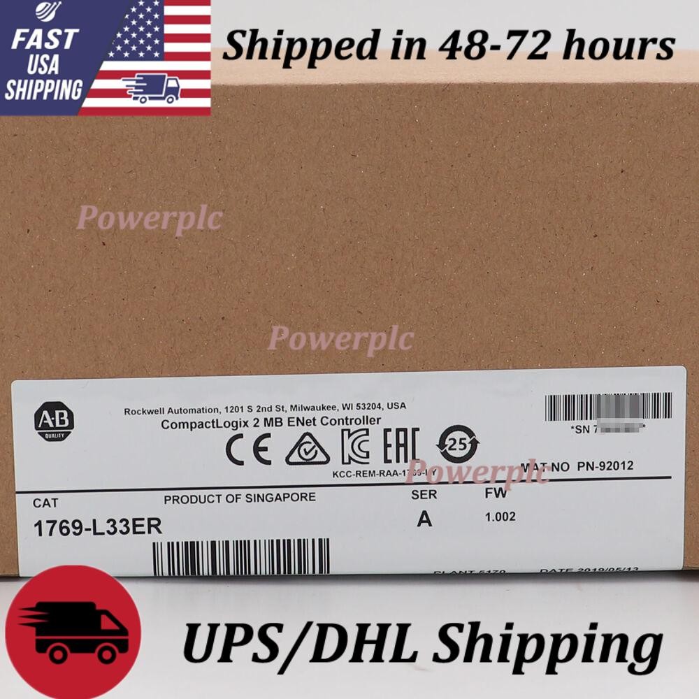 New Allen-Bradley 1769-L33ER CompactLogix ENet Controller 1769L33ER US Free Tax